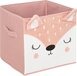 Atmosphera Kinder Opbergmand Hert - Roze - Katoen - 29x29cm