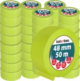 KOTARBAU® Lot de 48 rubans de masquage fluo 50 m de ruban crépon 48 mm