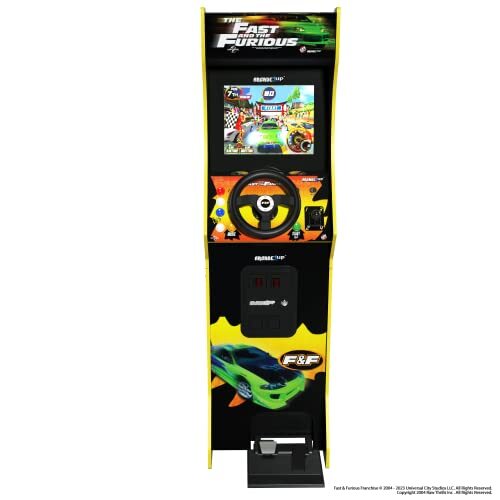 ARCADE1UP THE FAST & THE FURIOUS DELUXE ARCADE GAME