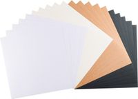 Vaessen Creative Cardstock - Multipack - 30,5 x 30,5 cm - 20 vellen - Textuur - 210 g