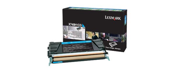 Lexmark X748H1CG toner cartridge cyaan 10000 pages
