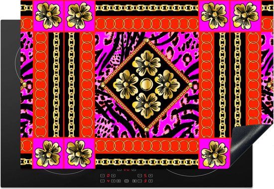 KitchenYeah® Inductie beschermer 77x51 cm - Animal Prints - PD - Inductie kookplaat accessoire