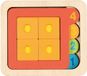Goki Puzzel: GETALLEN en GEOMETRISCHE VORMEN 13,5x12x2,4cm, 15-delig, met 4 lagen, hout, 3+