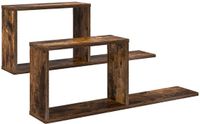 vidaXL Zwevende schappen 2 stuks Gerookt eiken 80 x 15 x 30 cm