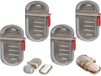 Set de 4 boîtes à savon de voyage avec couvercle pour camping