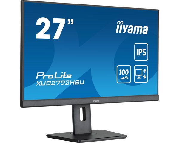 iiyama ProLite XUB2792HSU-B6 27" Full HD IPS Monitor - Adjustable, USB-hub