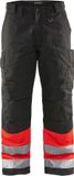 Blåkläder Winterwerkbroek High Vis 1862-1811 - High Vis Rood/Zwart - D84