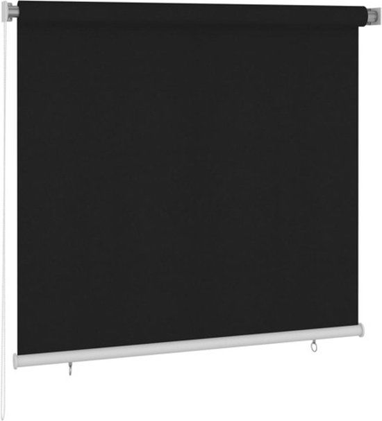 vidaXL Rolgordijn voor buiten 160x140 cm zwart
