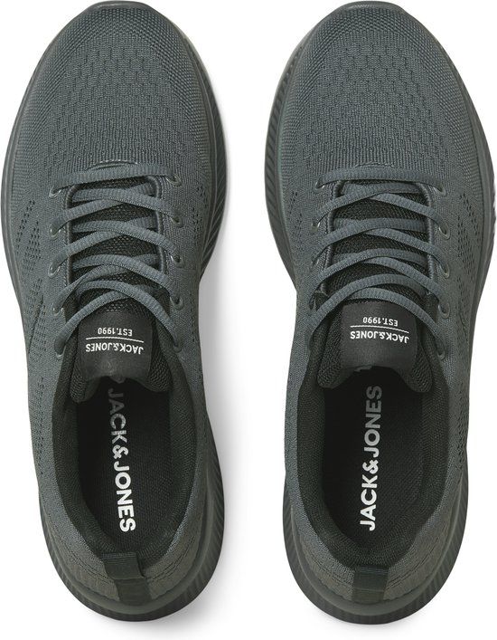Jack & Jones Croxley Knit Sneakers Heren Donkergrijs