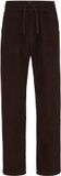 WE Fashion Heren regular fit corduroy broek met elastische tailleband