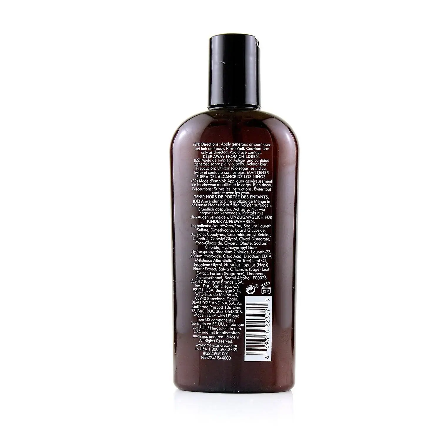 American Crew Tea Tree 3-in-1 Shampoo 250 ml