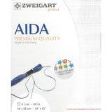Zweigart Borduurstof Aida 20ct/8 kruisje kl.101 wit 48x53cm