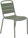 Hespéride Chaise de jardin empilable en acier avec lattes ALEGORIA