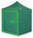 Easy-Up Zijwand 2 m voor ALU 2x2 m Partytenten - PVC 450 g/m², Waterdicht, Vert