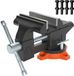 VEVOR Bankschroef Aambeeld 240° Draaibaar 1,5-4,5 Cm Span Werkbank Bankschroef