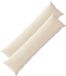 vidaXL - Taie d'oreiller - 2 pièces - HEERLEN - Crème - 40 x 145 cm - Tissu chenille