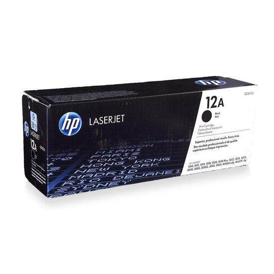 HP Q2612A Toner Cartridge - Black - 2000 Pages