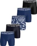 Björn Borg Bjorn Borg 5-Pack Performance Heren Boxershort Microfiber Blauw Combi / S