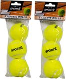 Sportx Tennisballen - 6x - Geel