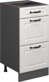 Vicco R-Line Keukenonderkast – 40 cm WB Marmer Wit Landhuis