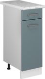 Vicco R-Line Meuble bas de cuisine – 30 cm, WB Marbre Bleu-gris