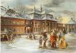 Brück & Sohn Adventskalender "Pillnitz", motif: château – 38x26 cm