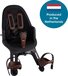 Qibbel Air Fietsstoeltje Voor - Zwart/Bruin - Voorzitje - 9-15 kg - 9 maanden - 3 jaar