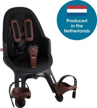 Qibbel Air Fietsstoeltje Voor - Zwart/Bruin - Voorzitje - 9-15 kg - 9 maanden - 3 jaar