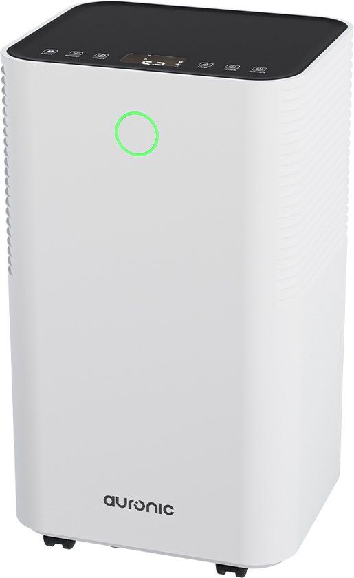 Auronic Luchtontvochtiger - Compact Series - 10L per dag - 2L Waterreservoir - Was-droog functie - Slaapkamer, Badkamer en Woonkamer - Vochtopnemer voor in Huis - Dehumidifier - Wit