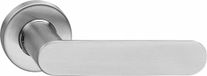 Intersteel Deurkruk Massief strak-elegant geveerd op rozet Ø53x10 met ring rvs geborsteld