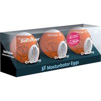 Satisfyer Masturbator Egg - Crunchy, 3 stuks
