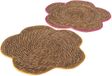 Boltze Home placemat zeewier rond 37cm multicolor bloemvorm.