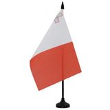 AZ FLAG Tafelvlag Malta 21x14 cm