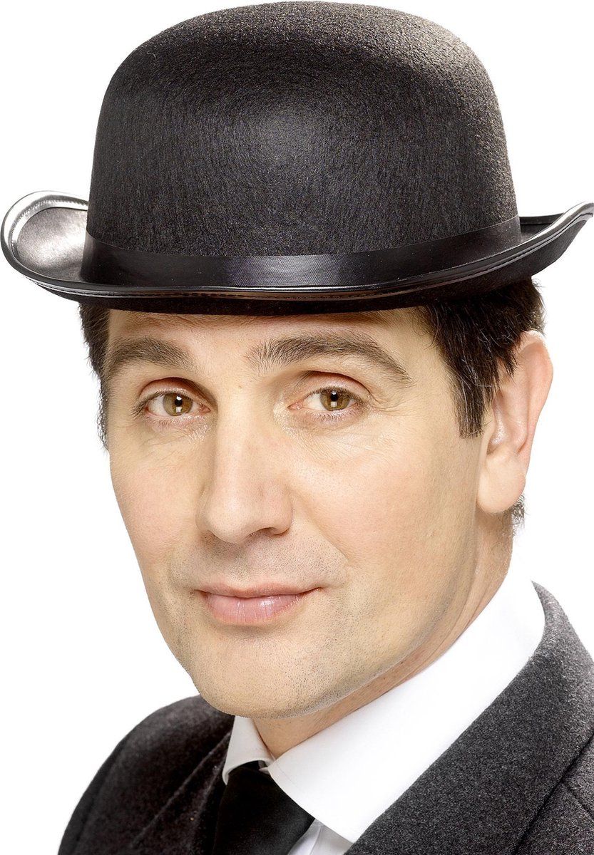 Smiffys Bowler Hat - Black - Costume Accessory