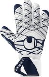 Uhlsport Keepershandschoenen Supersoft HN - Wit/Navy/Zilver, Maat 4.5