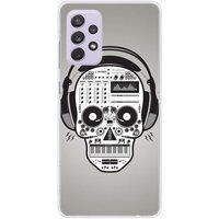 Samsung Galaxy A72 5G Skull music bedrukt siliconen hoesje