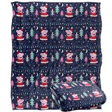 Peppa Pig deken 152 x 127 cm Santa Peppa patroon Silky Touch super zachte deken