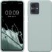 kwmobile telefoonhoesje geschikt voor Motorola Moto G54 5G - Hoesje met siliconen coating - Smartphone case in cool mint