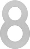 Intersteel Huisnummer 8 150x2mm rvs geborsteld