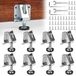 Solidchoice - Set de 8 pieds de mise à niveau réglables pour meubles