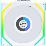 Lian Li UNI FAN SL Wireless LCD Reverse Blade White - Ventilatorhuis 3-pack