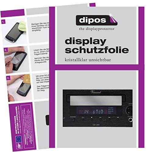 dipos Panda dipos I 5X beschermfolie compatibel met Vincent CD-200 schermfolie, helder