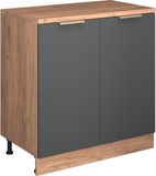 Vicco Uitbreidingskast Rion, Antraciet-goud/Goudkleurig Eiken, 80 x 46 cm