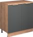 Vicco Armoire d'extension Rion, anthracite-or/chêne doré, 80 x 46 cm