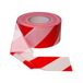 PROlac Afzetband, stabiel en scheurvast, platte band voor gevaarlijke plaatsen, afsluitband in rood/wit, markeringstape, duurzaam, opvallend, waarschuwingstape ideaal voor buiten, 500 meter