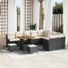 Prolenta Maison Exclusive - Tuinset met 12 stukken, zwarte polyrotan loungeset