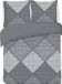 VISION Harold Housse de couette - 100% Coton - Lits jumeaux - Gris