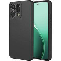 Oppo Coque pour Oppo Reno 14 / 14 F / 14 FS 5G - housse etui silicone gel fine + film ecran - NOIR