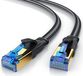 Primewire platte LAN-kabel CAT 8, 1 meter, zwart