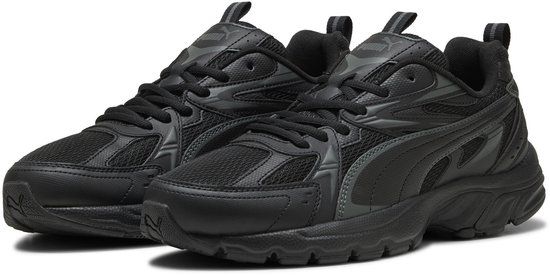 PUMA Milenio Tech sneakers unisex, Zwart/Grijs, Maat 44